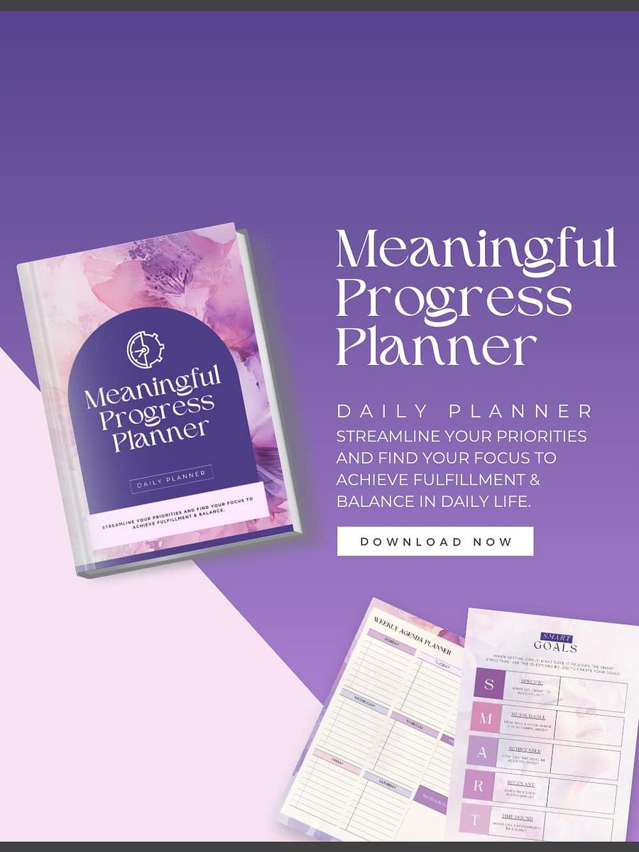 Meaningful Progress Planner (Digital, printable) product image (1)