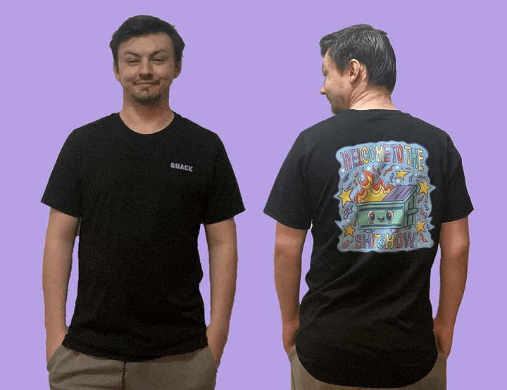 welcome & quack - soft, lightweight tee product image (1)