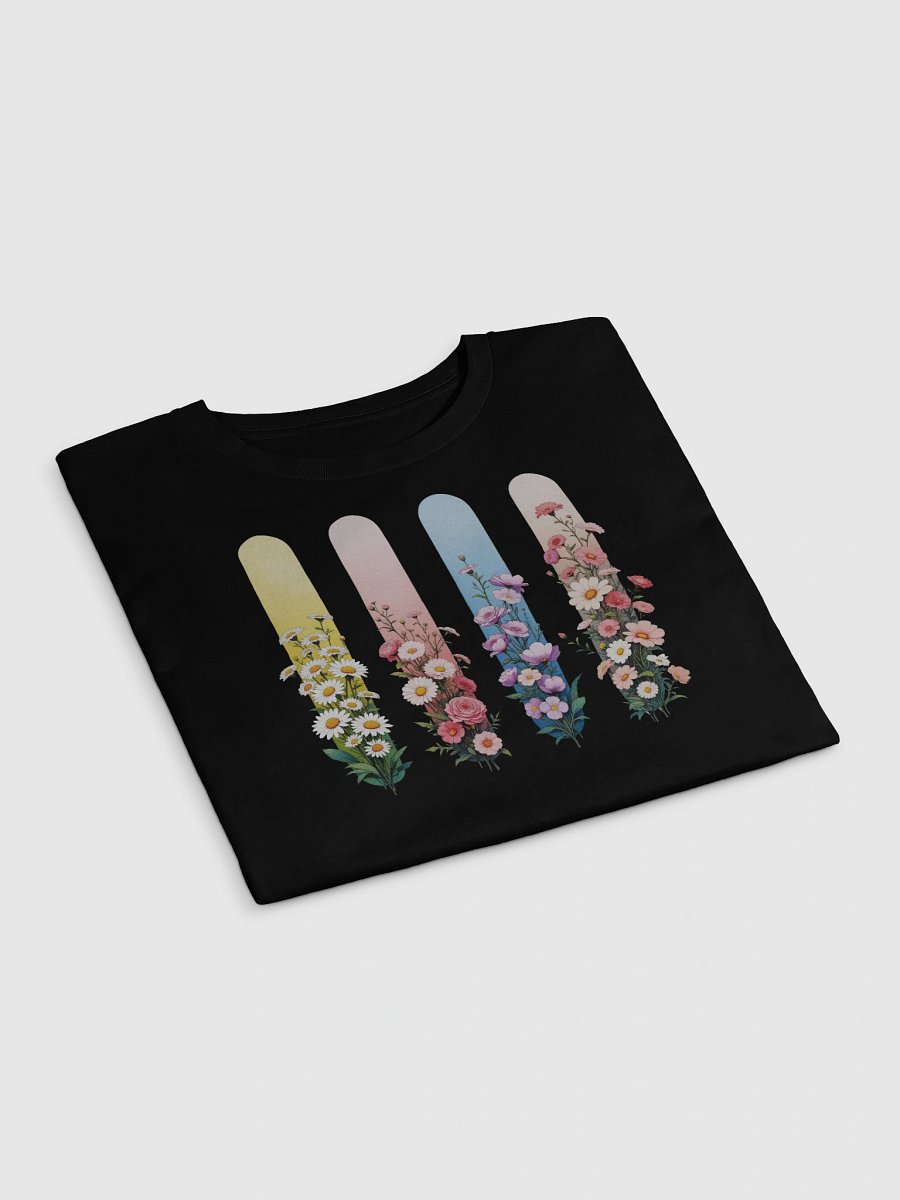 April Vintage Birth Flowers Blooms Crop Top product image (4)