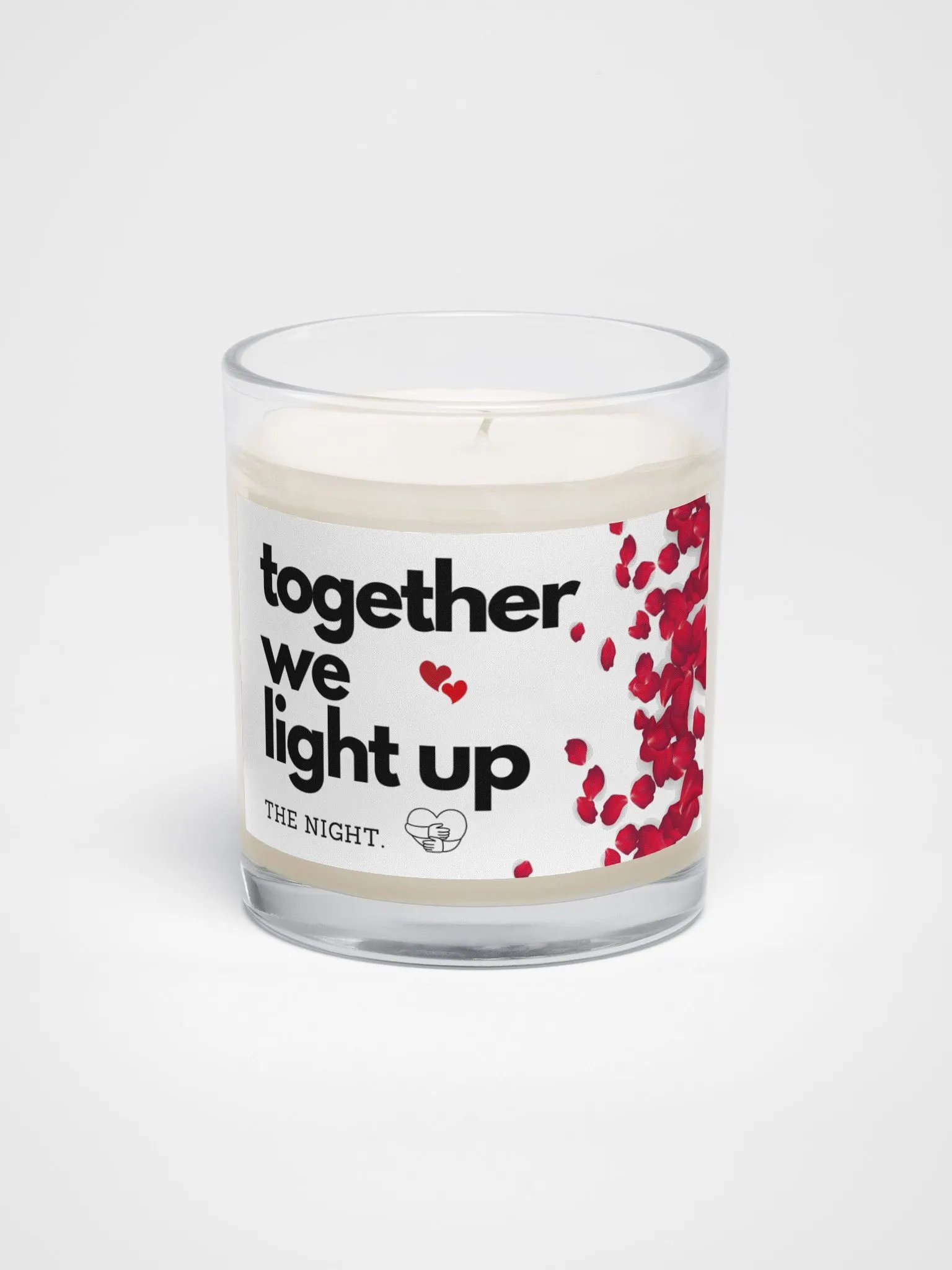 Together we light up the Night, Valentine's Candle. product image (1)
