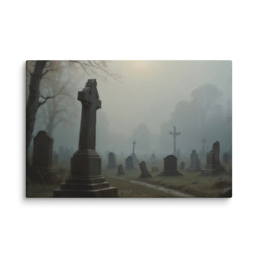 Haunted Graveyard: Halloween Art Canvas product image (1)