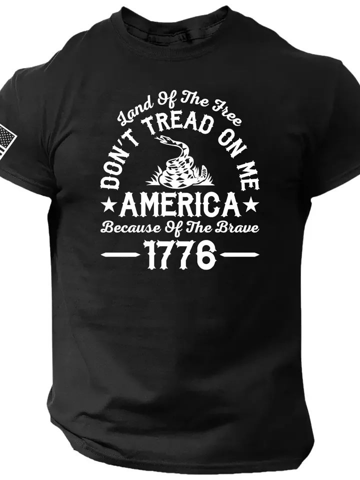 Dont Tread On Me Shirt American Shirt Patriotic 1776 2nd Amendment USA Freedom product image (1)