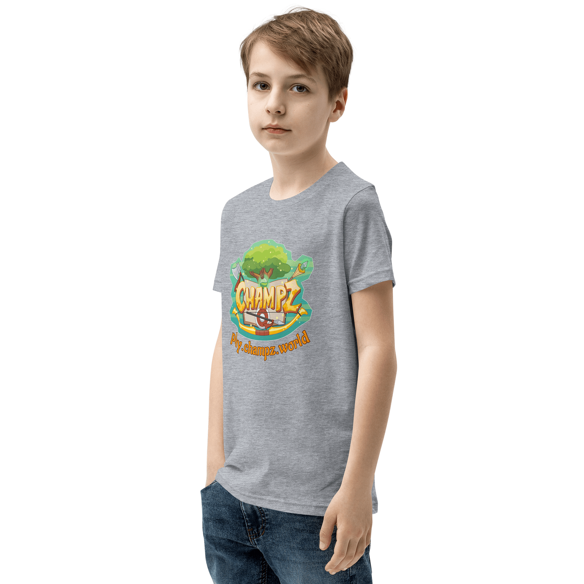 Champz Logo +URL kids tee product image (3)