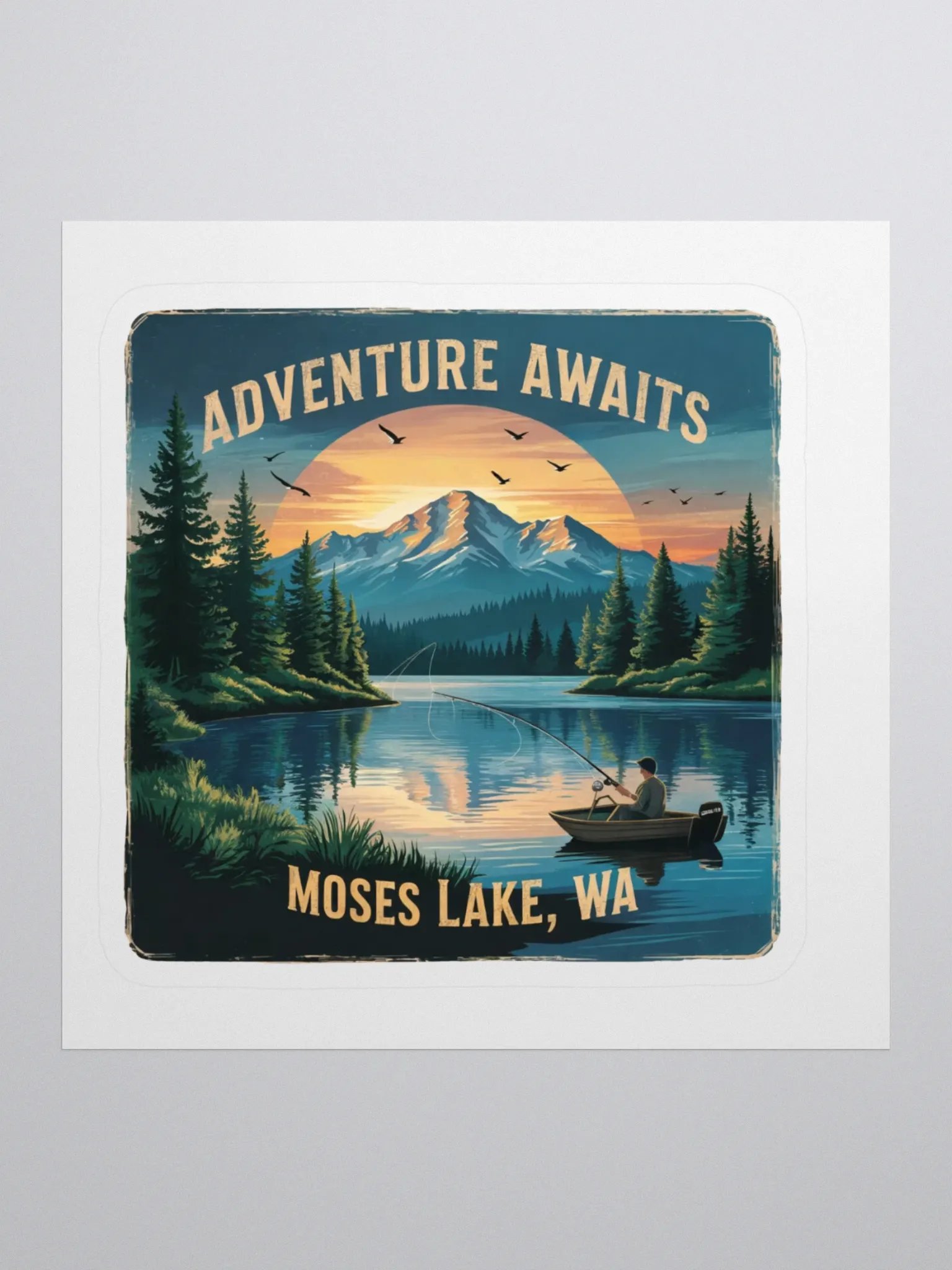 Moses Lake - Tranquil Adventure Kiss Cut Stickers product image (1)