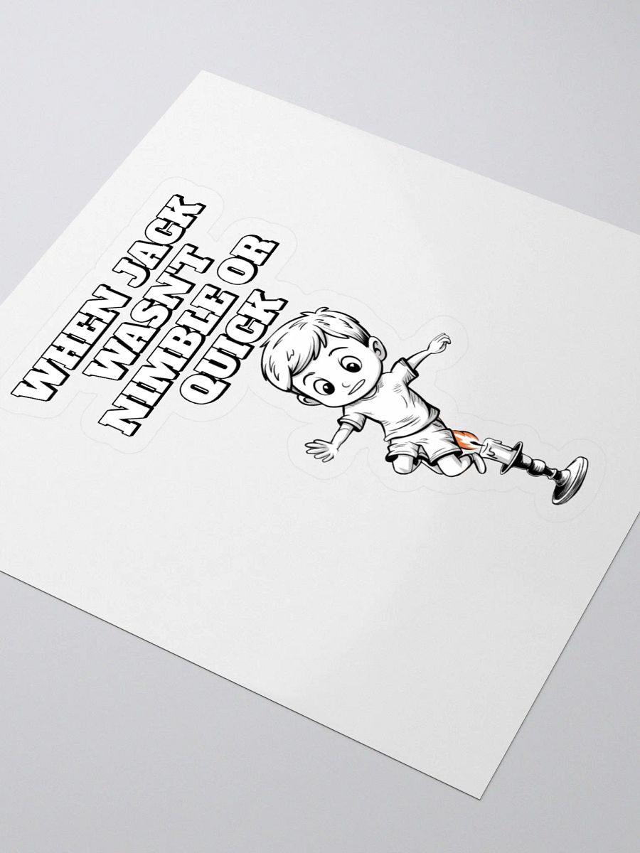 When Jack Wasn't Nimble or Quick - Parody Sticker product image (3)