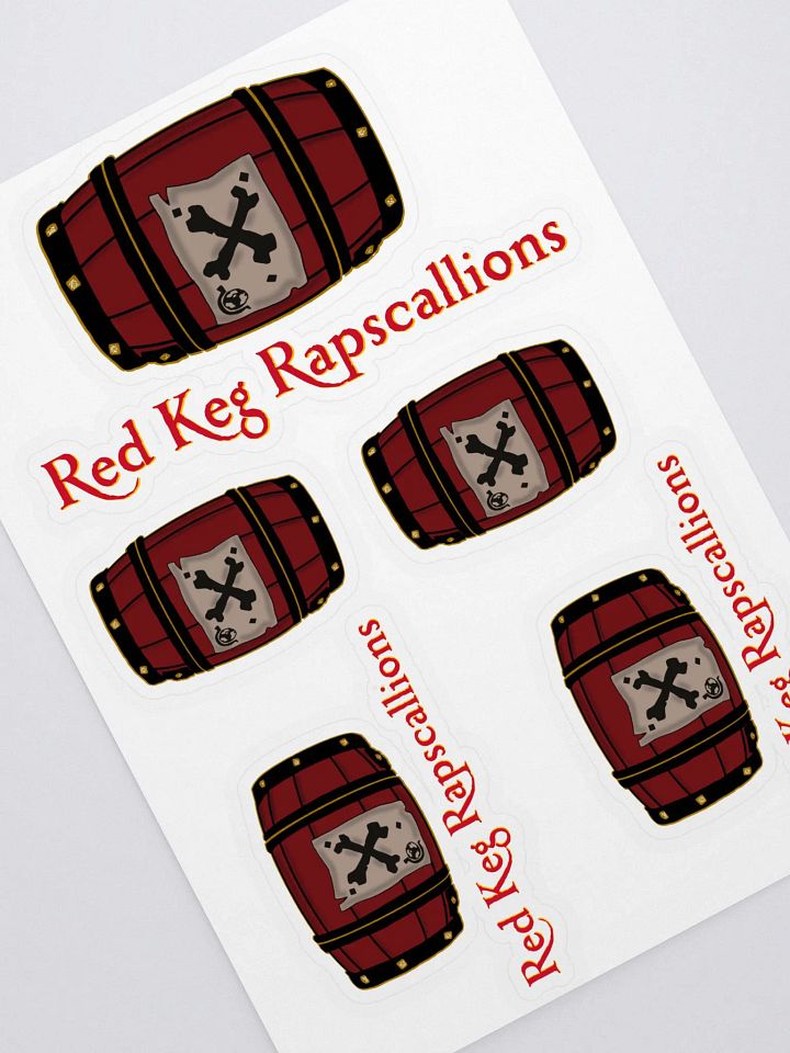Red Keg Rapscallions Sticker Sheet 1 product image (2)