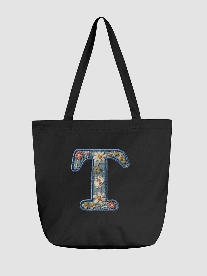 T is for Timeless – Floral Embroidered Tote product image (1)
