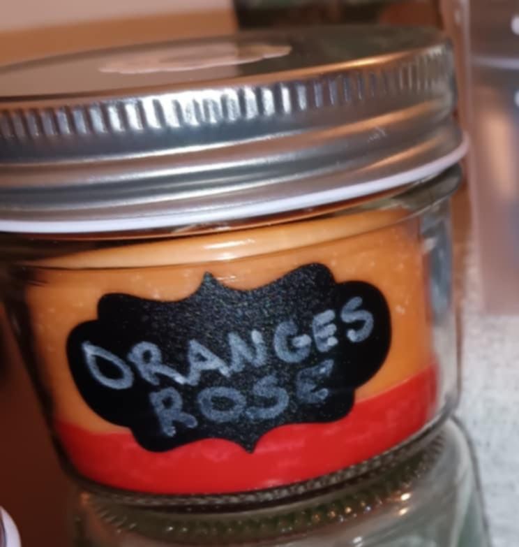 Orange Rose scented Candle