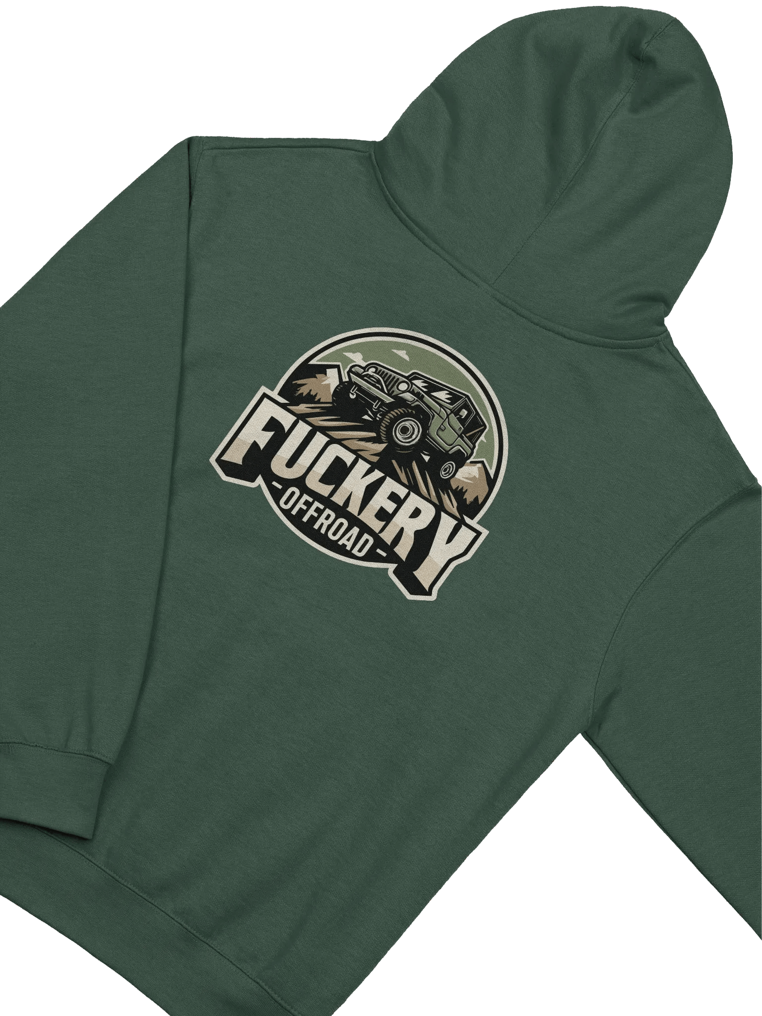 Unisex Pullover Hoodie with Fuckery Jeep Logo product image (4)