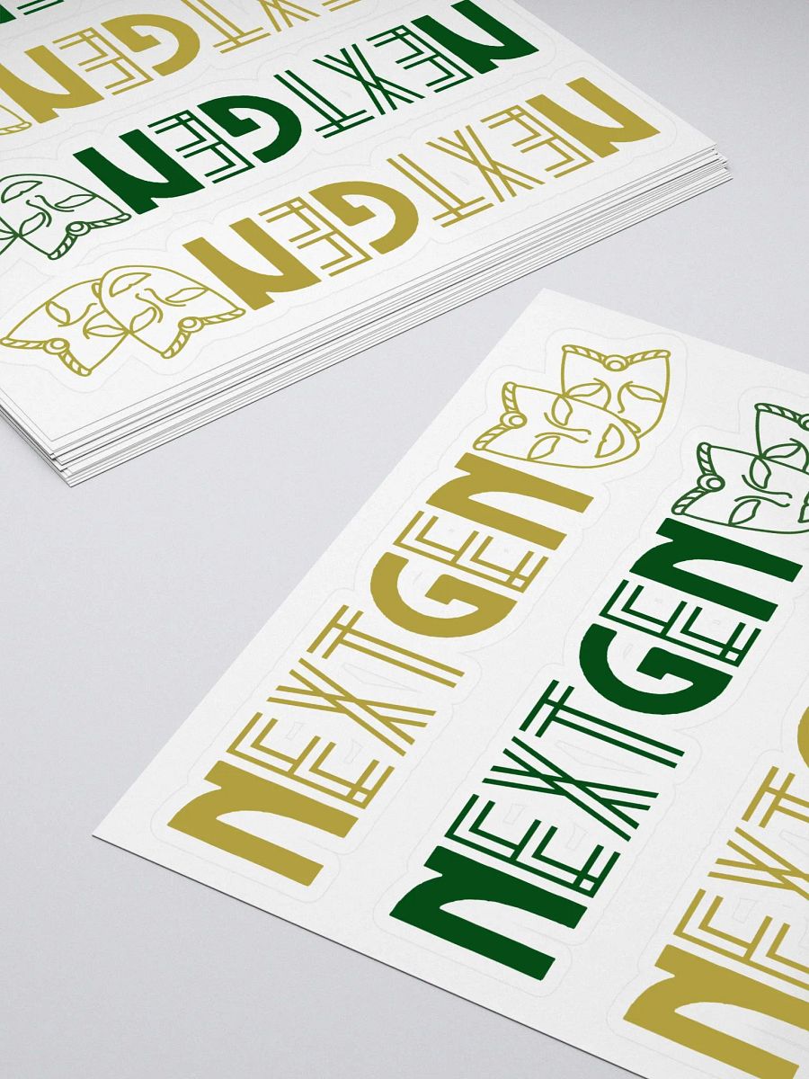 Next Gen Gold and Green Logo Stickers product image (4)