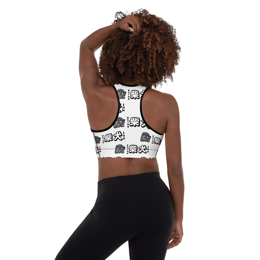 "HI" SHIBA INU All-Over Sports Bra product image (2)
