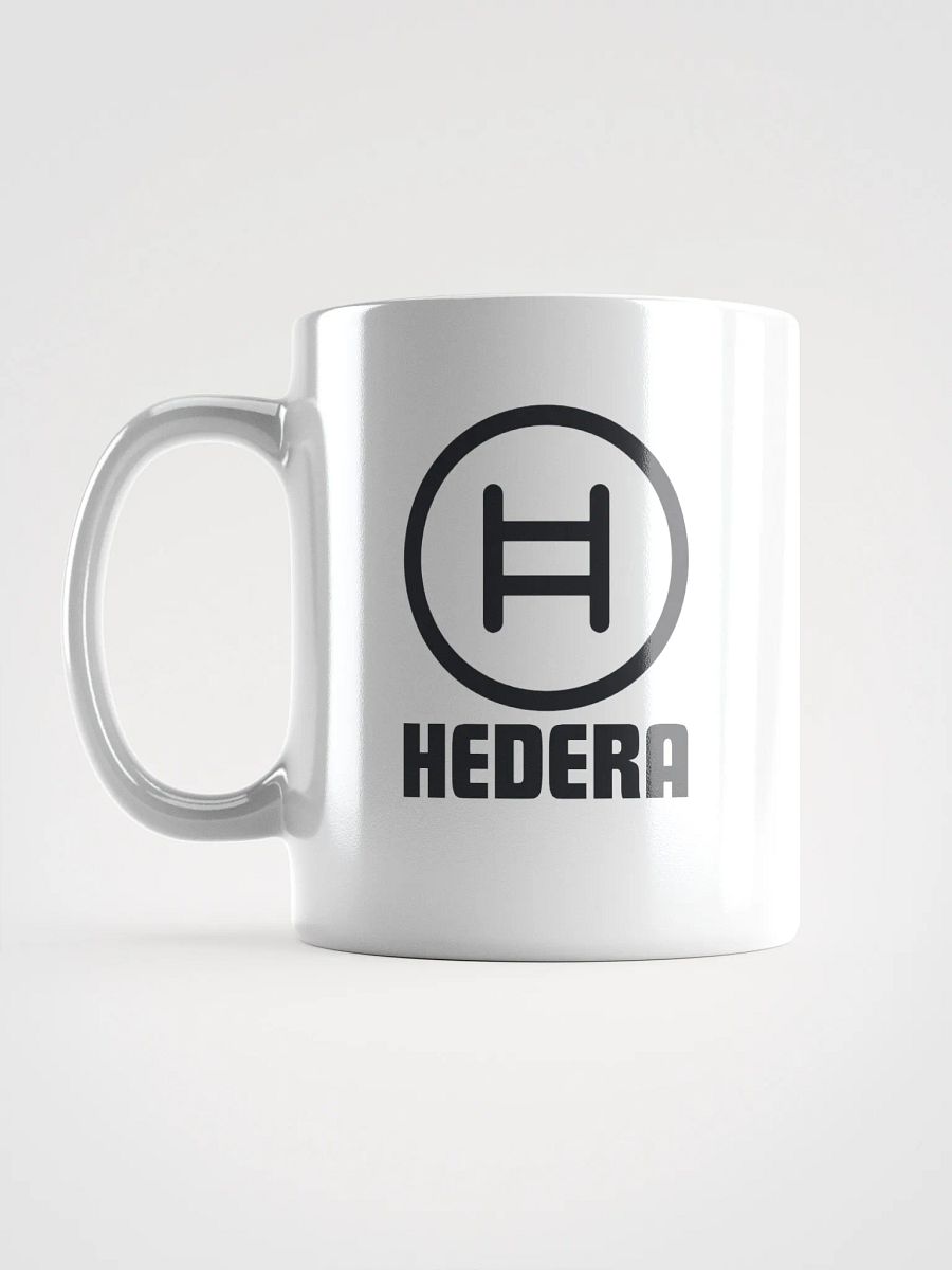 HEDERA Logo White Glossy Mug product image (17)