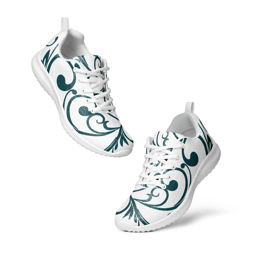Teal Twirls Women's Athletic Sneakers product image (11)