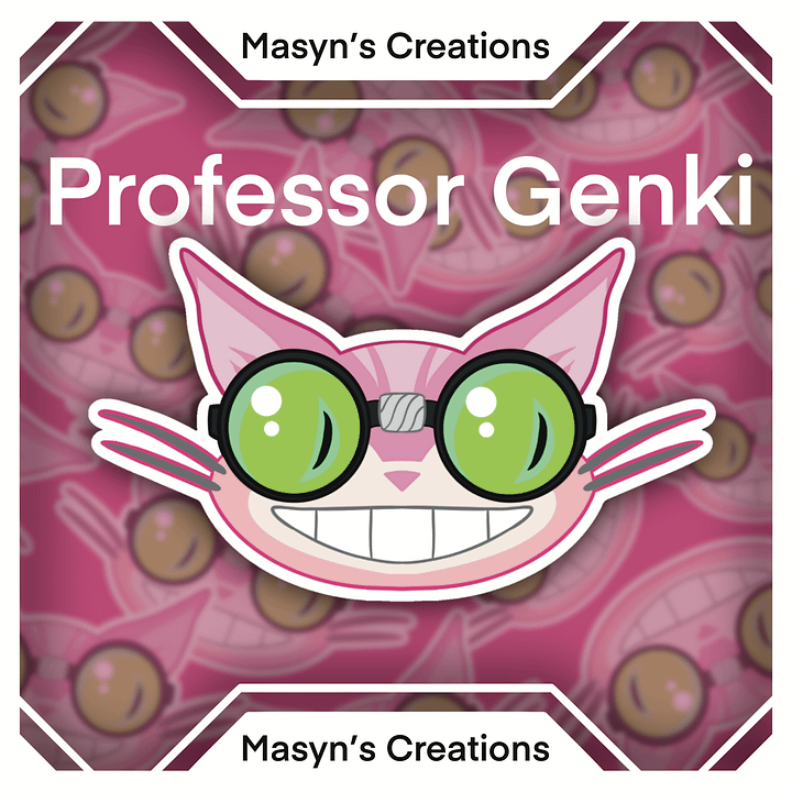 Professor Genki Sticker product image (1)