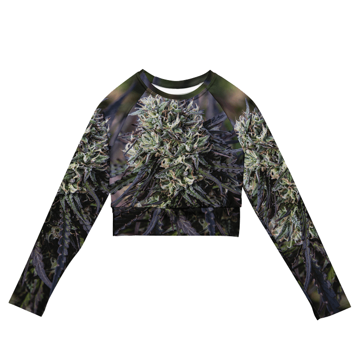 Royal Purple Cultivated Print All Over Long Sleeve Crop product image (2)