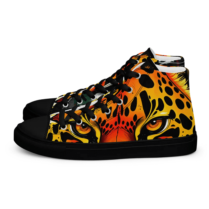 men's retro Leopard canvas High Tops product image (1)