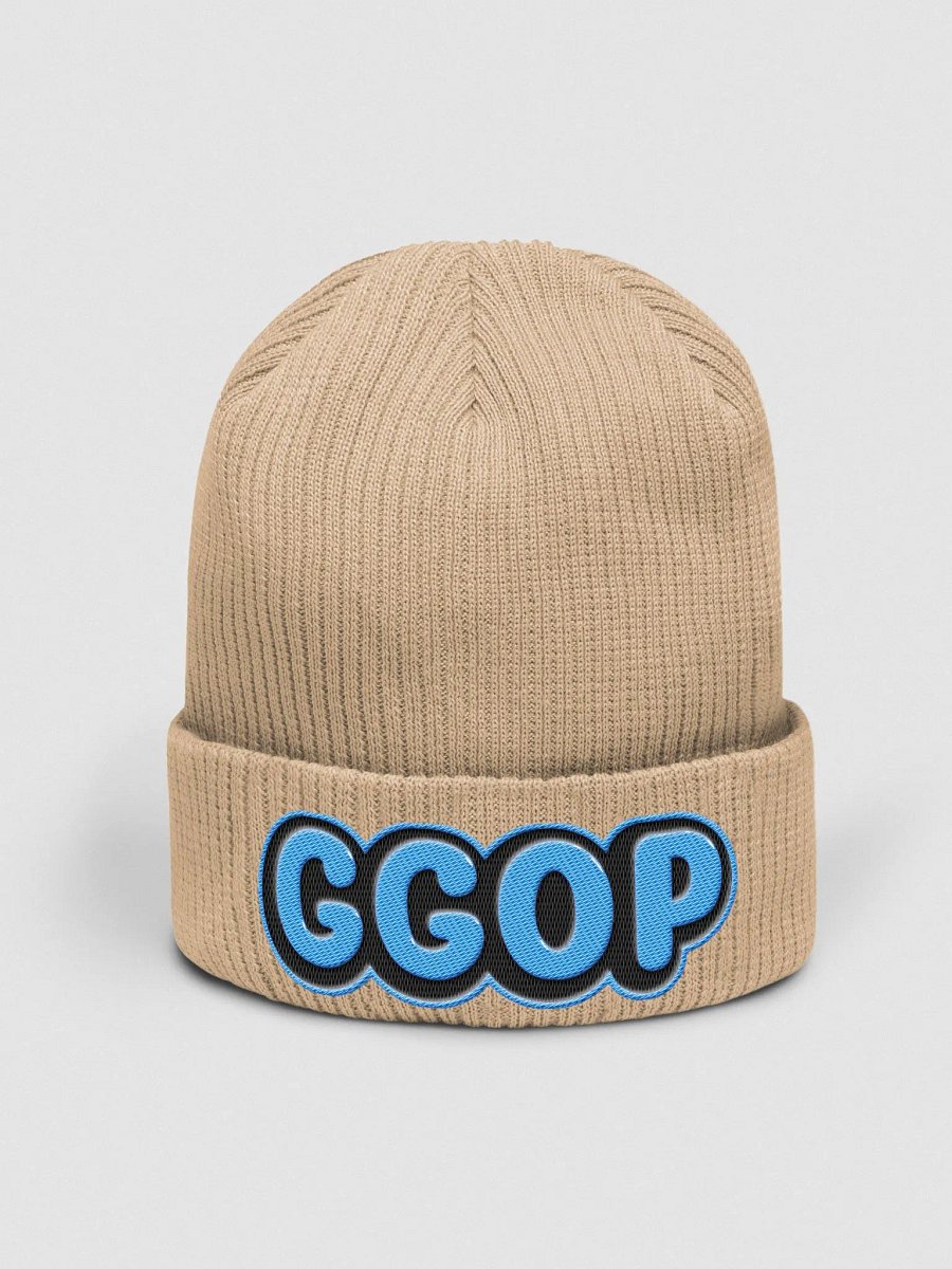 Blue Embroidered GGOP Beanie product image (2)