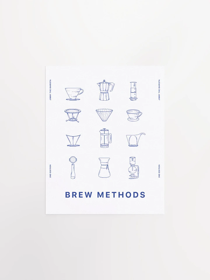brew methods poster // v.02 (blue) [PRINT] product image (1)
