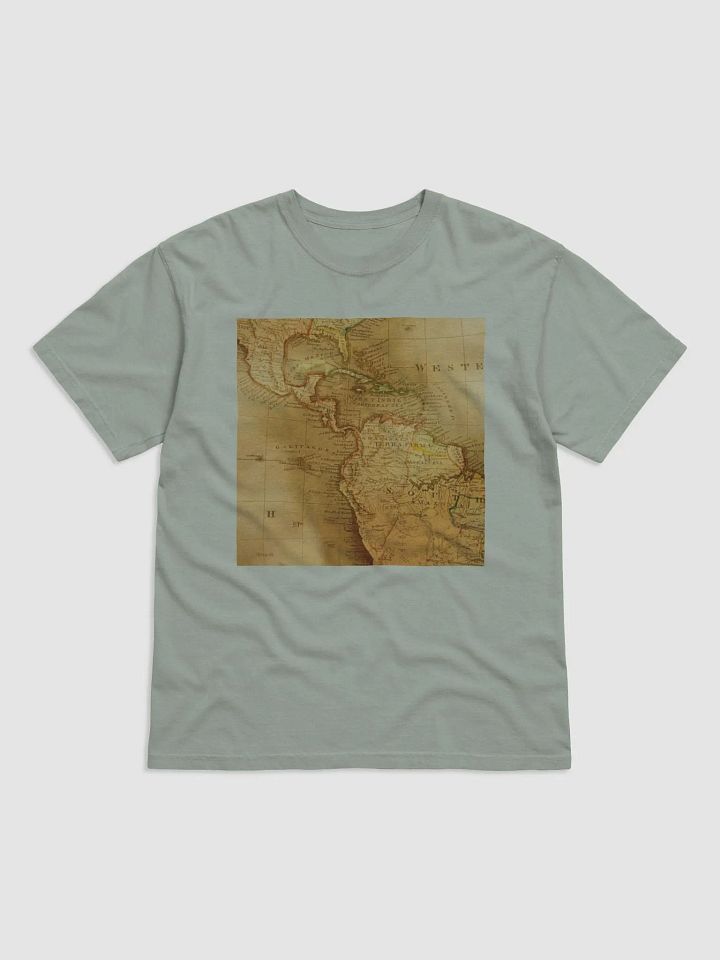 Man T-Shirt Vintage Map Garment-Dyed Heavyweight product image (1)