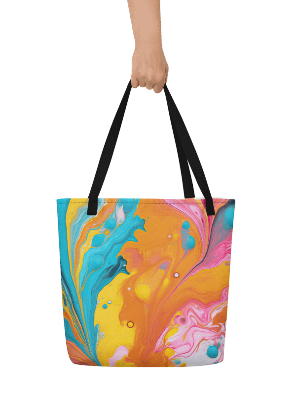 Psychedelic Swirls All-Over Tote Bag product image (4)