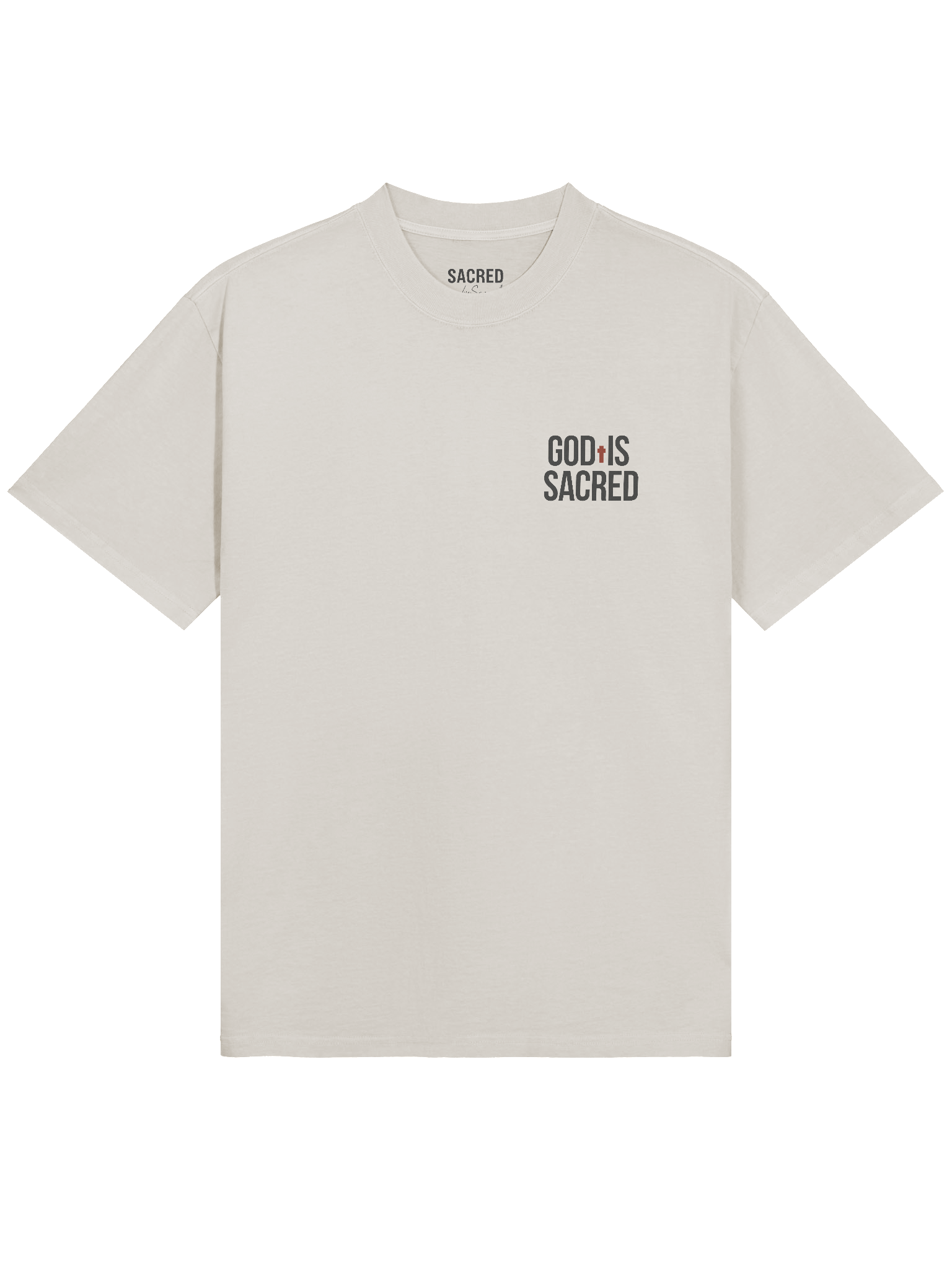 GOD IS SACRED OVERSIZE TEE (Light) product image (3)