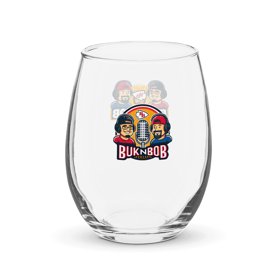 BUK n BOB Podcast Custom Stemless Wine Glass product image (3)