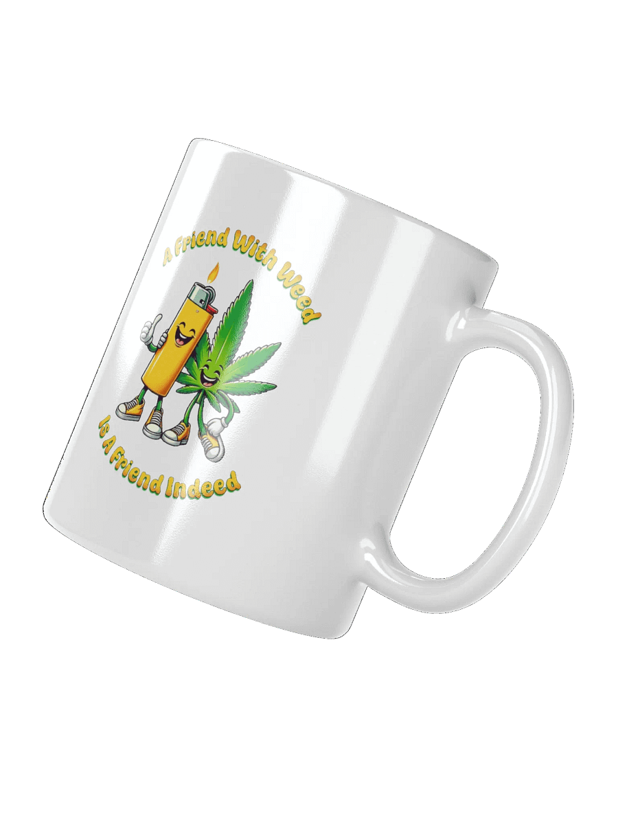 FRIEND WITH WEED WHITE MUG product image (3)