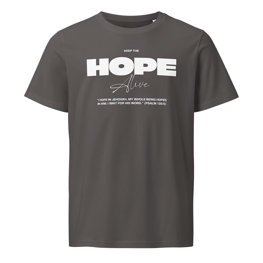 "Hope in Jehovah" Psalm 130:5 Unisex Organic Combed Cotton T-Shirt product image (1)