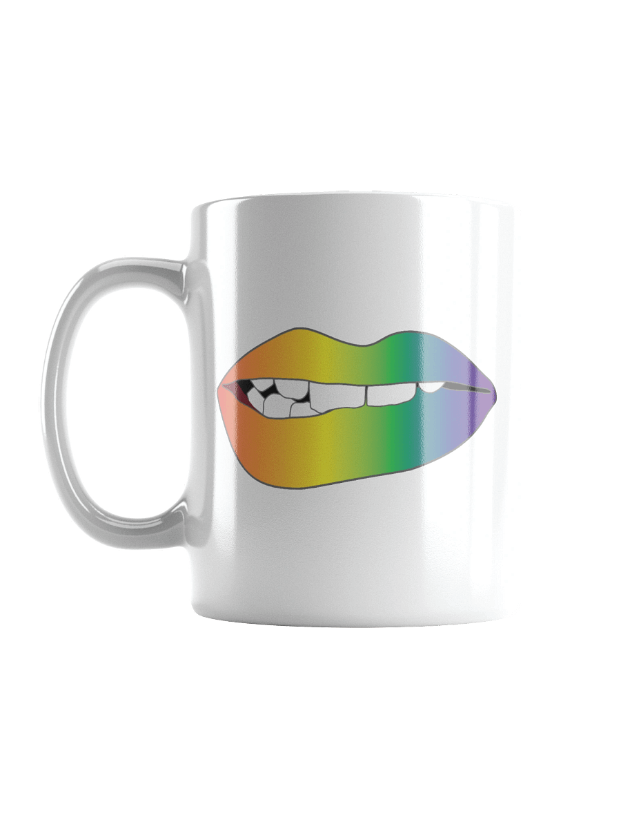 Rainbow Pride Gradient Biting Lips Mug product image (6)