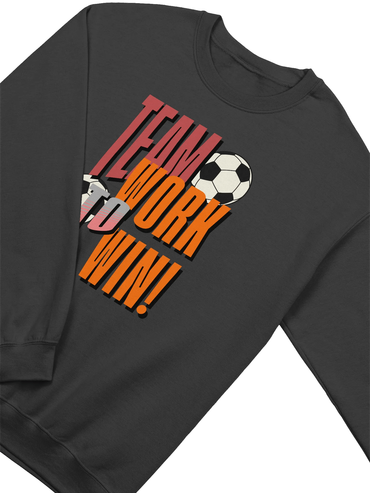 Team Work To Win Winning Soccer Teamwork Crewneck Sweatshirt product image (2)