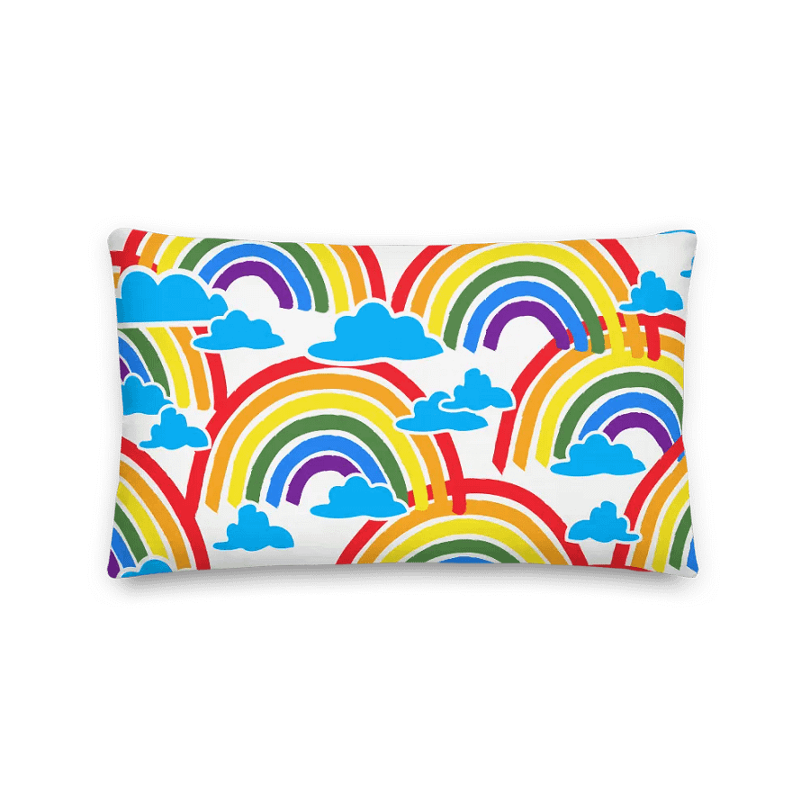 Rainbow Dreams All-Over Print Premium Pillow product image (2)