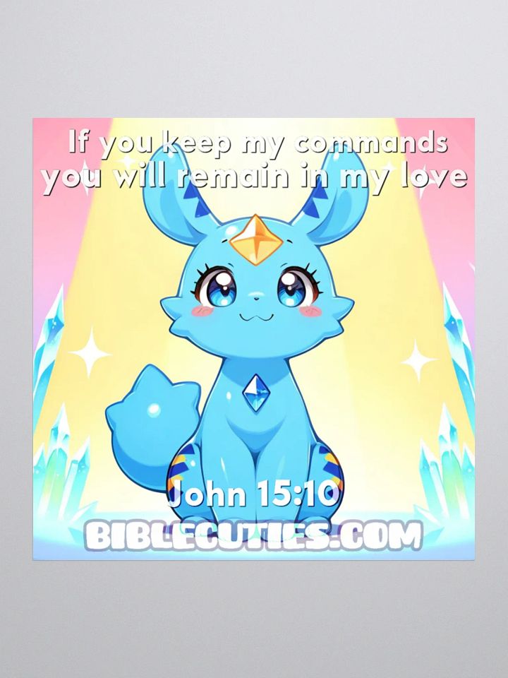 Bible Cuties Valeria - If you keep my commands you will remain in my love - John 15:10 product image (1)