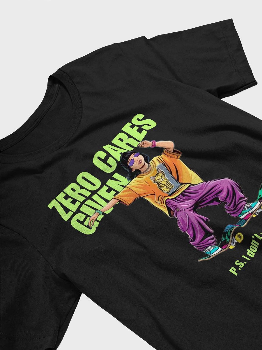Zero Cares Given – Cotton T-Shirt product image (3)