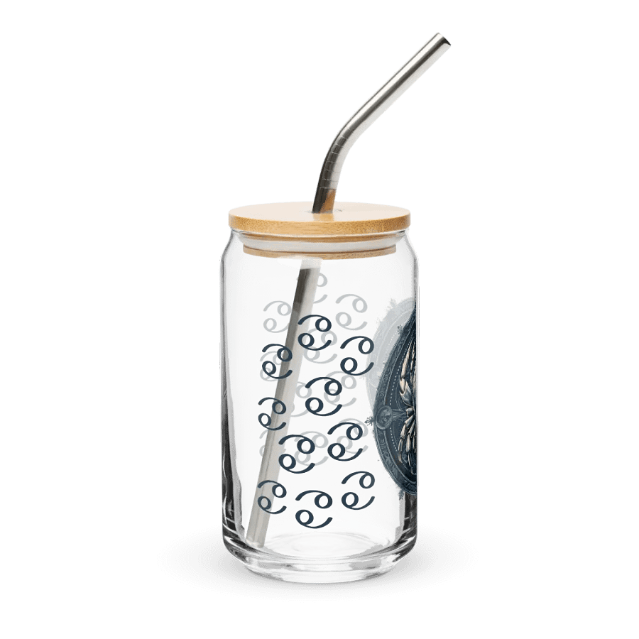 Cancer Zodiac Glass Can Sipper product image (5)