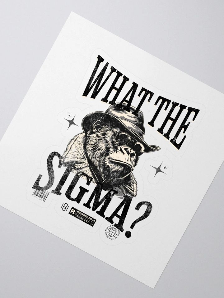 Funny What the Sigma? Ironic Meme Sticker Set product image (2)