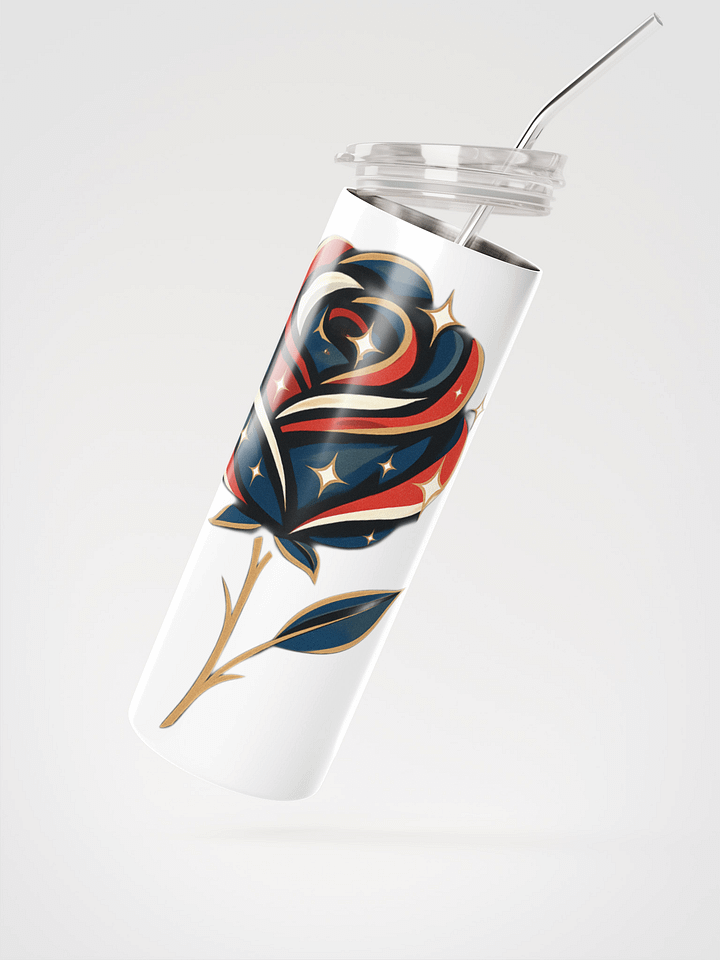 Patriotic Rose Stainless Steel Tumbler product image (2)