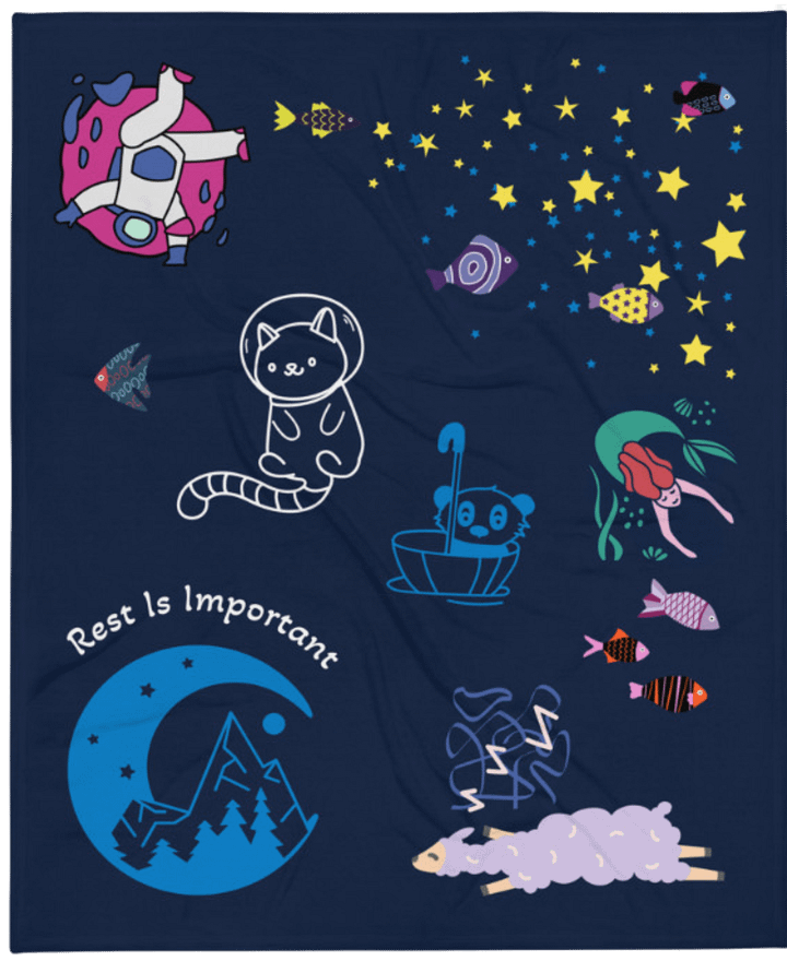 Rest Is Important Blanket product image (1)