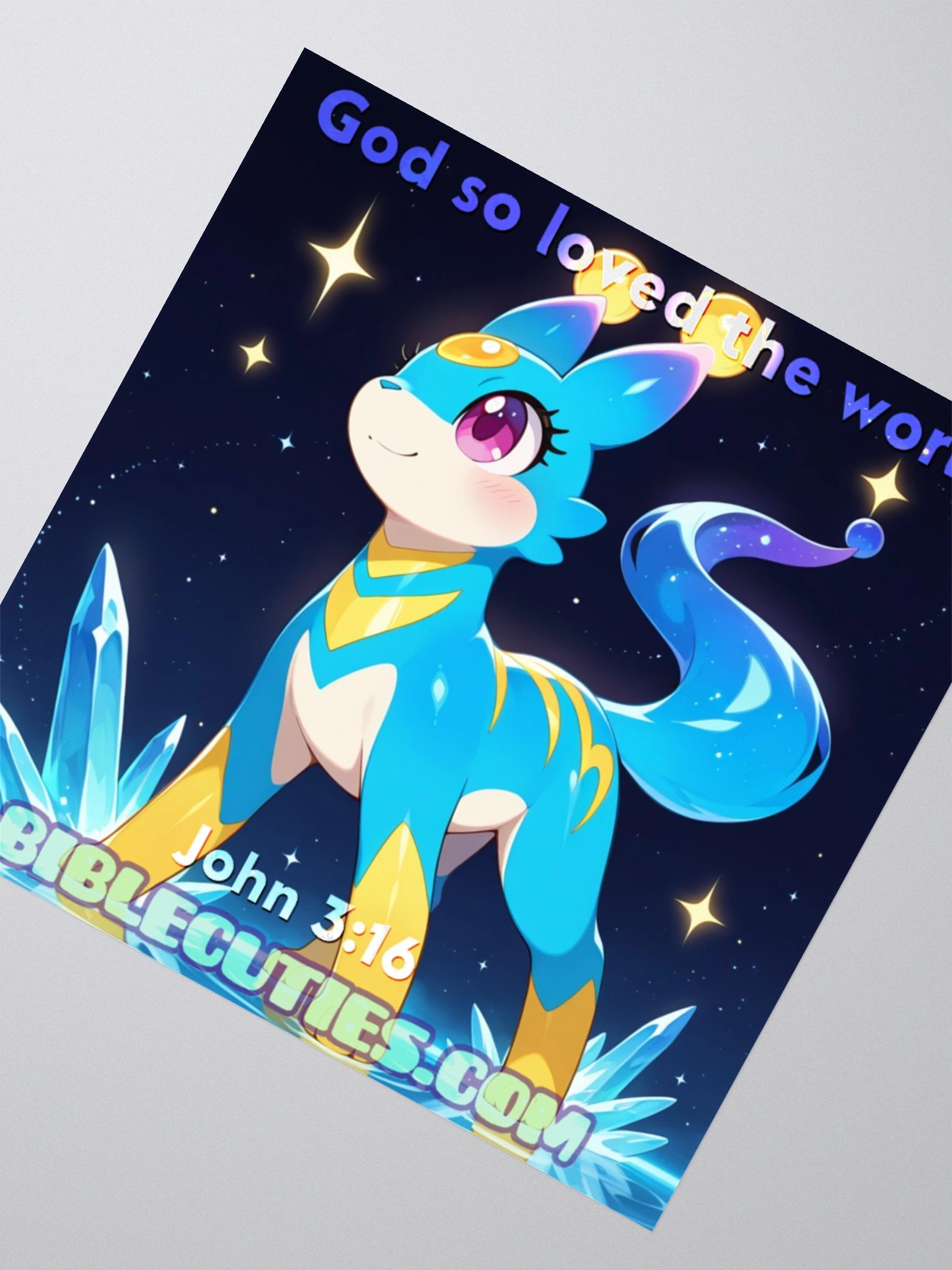 Bible Cuties Elizabeth - God so loved the world Sticker product image (4)