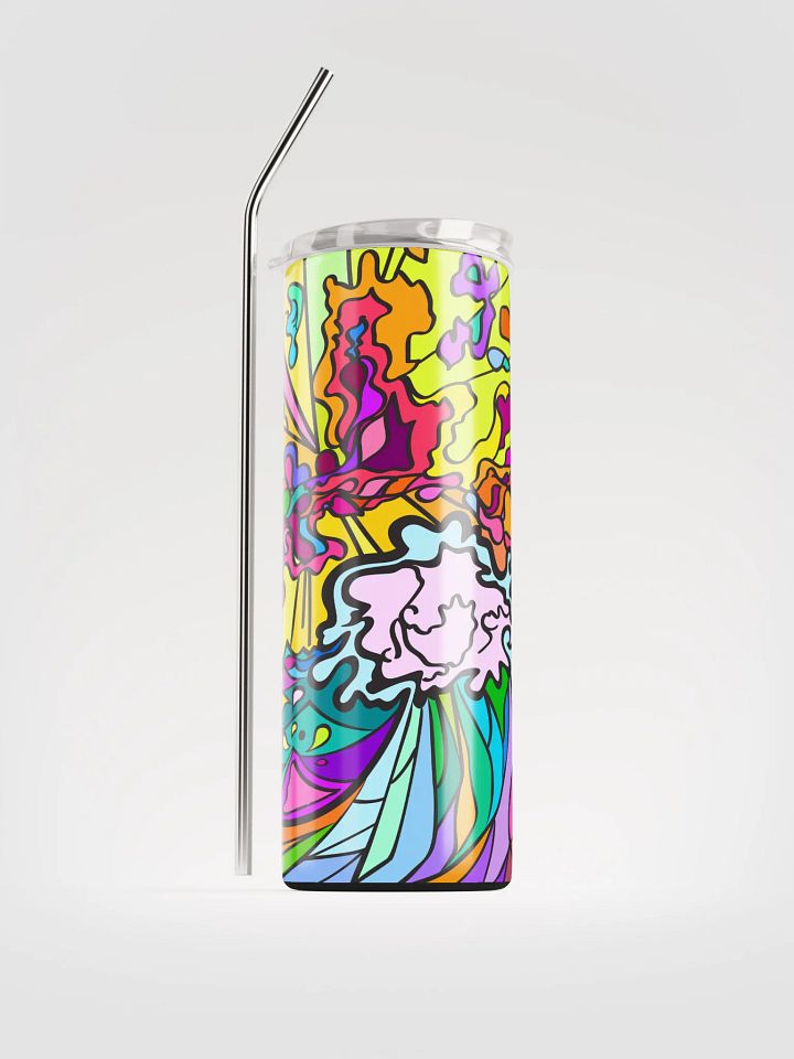 Vibrant Stainless Steel Tumbler - Wave at Sunset product image (1)