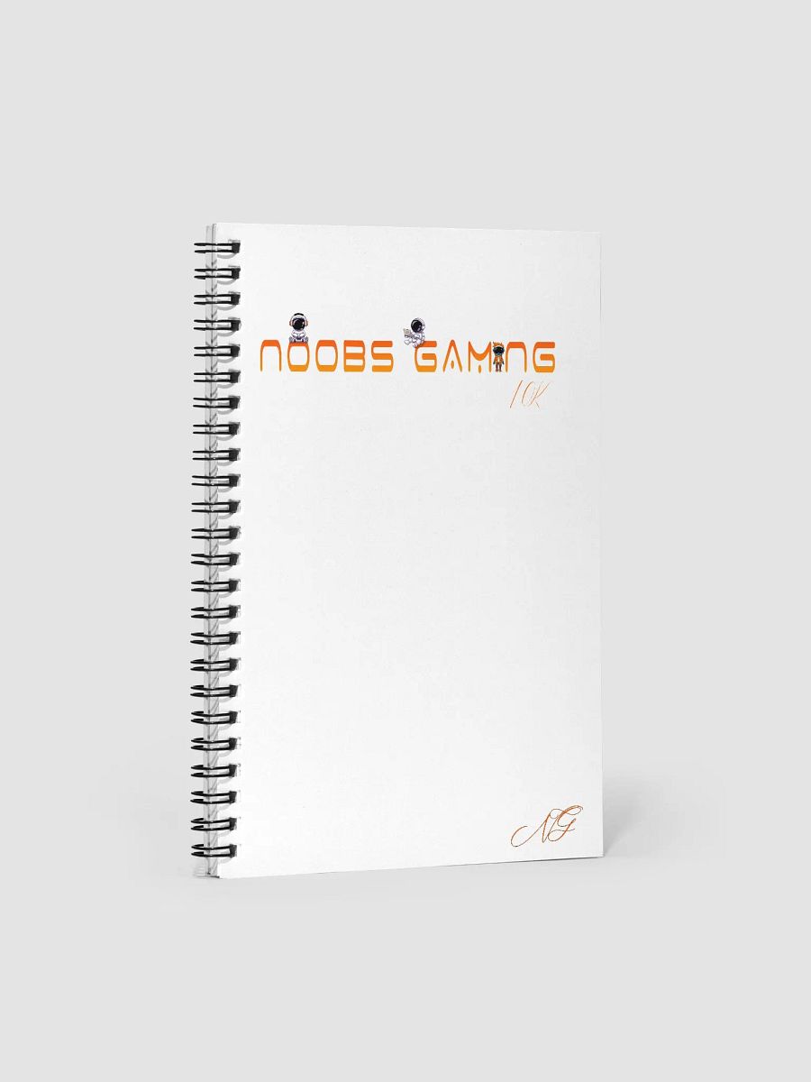 Noobs Gaming Spiral Notebook - 10k product image (1)