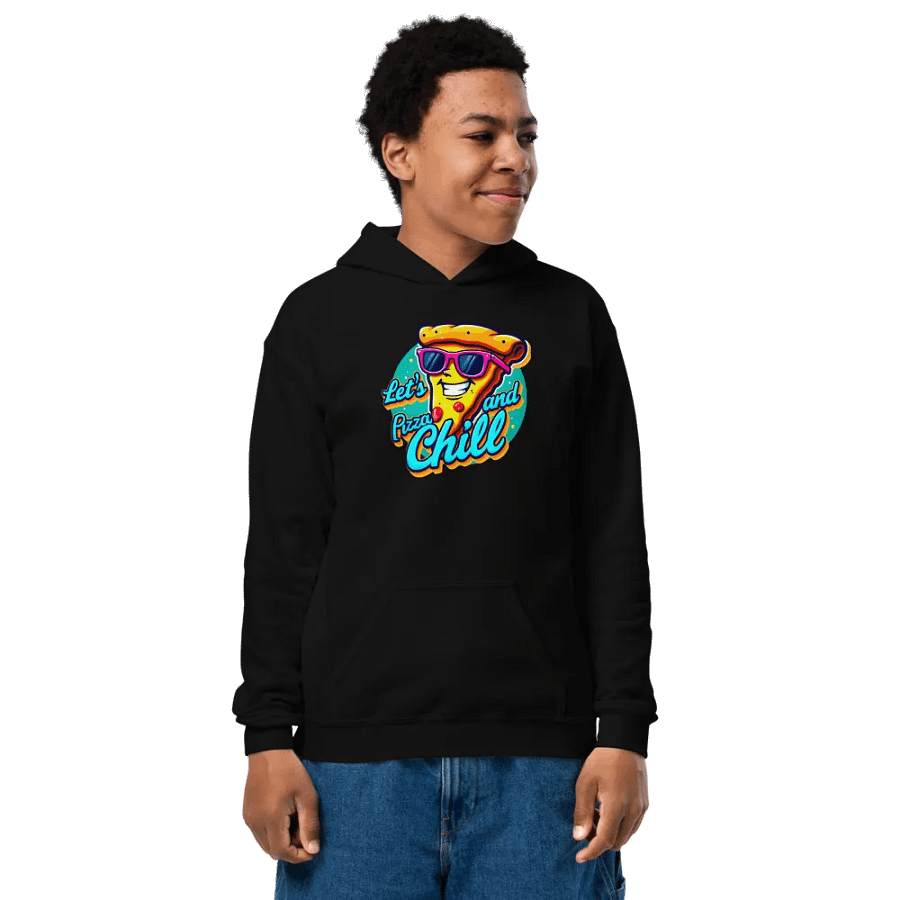 Pizza and Chill Youth Hoodie (Kid's Unisex) product image (1)