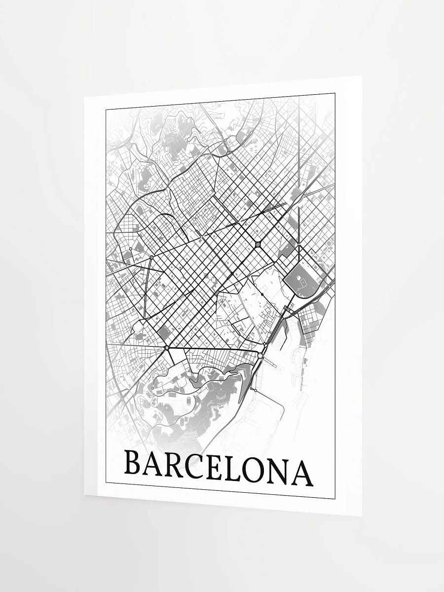 Barcelona, Spain, city map print product image (6)