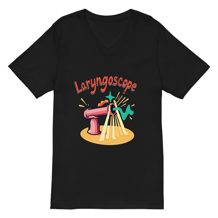 Vibrant Laryngoscope Illustration V-Neck Tee product image (3)