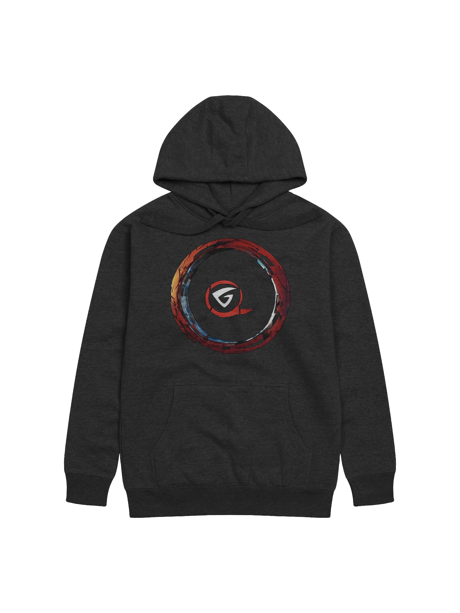Fragmented Emblem Hoodie, Unisex Graphic Pullover, Unique Gift Idea product image (1)