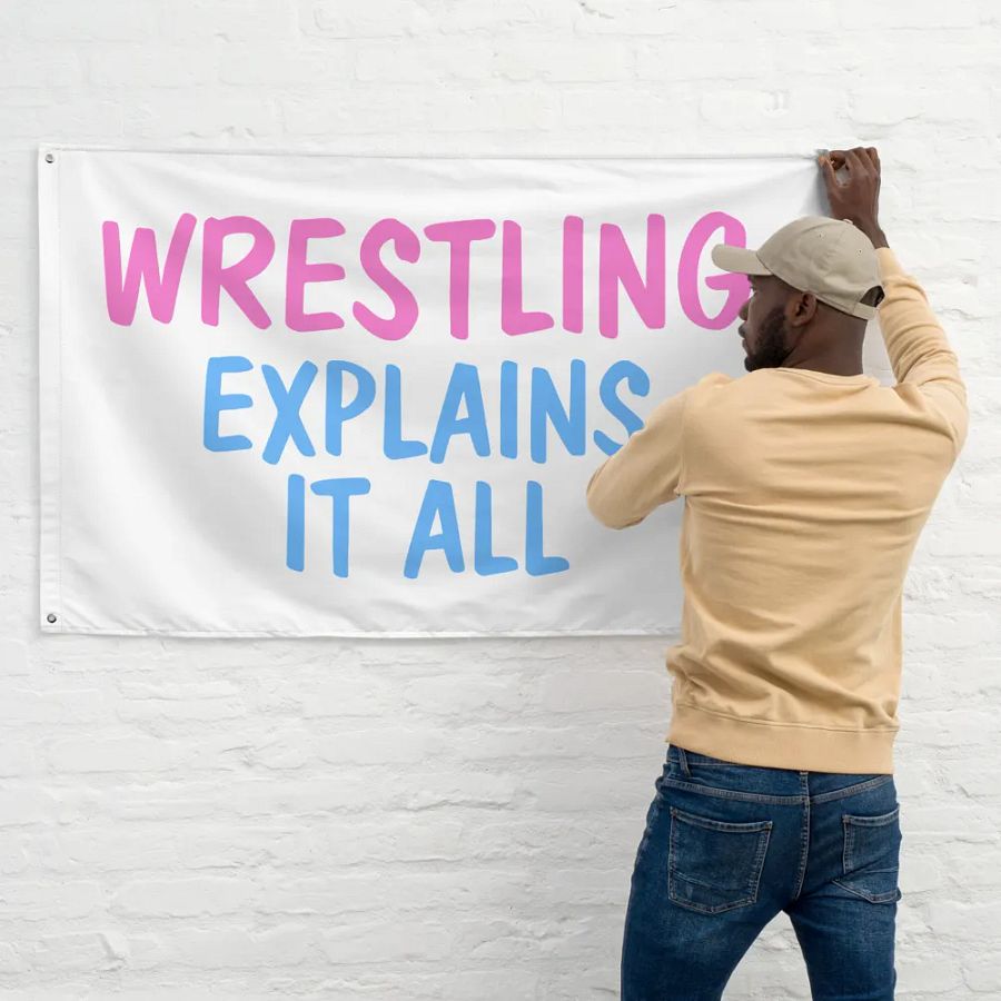 Wrestling Explains It All (Flag) product image (11)