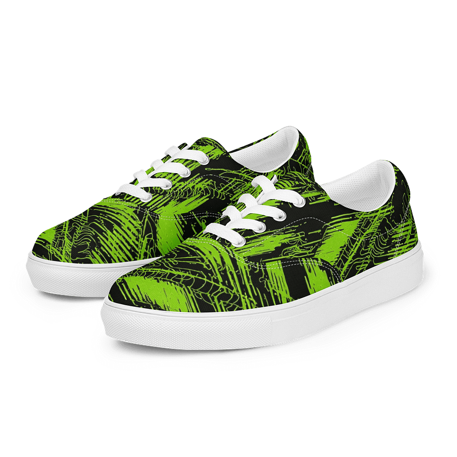 Neon Chaos Women's Canvas Sneakers product image (5)