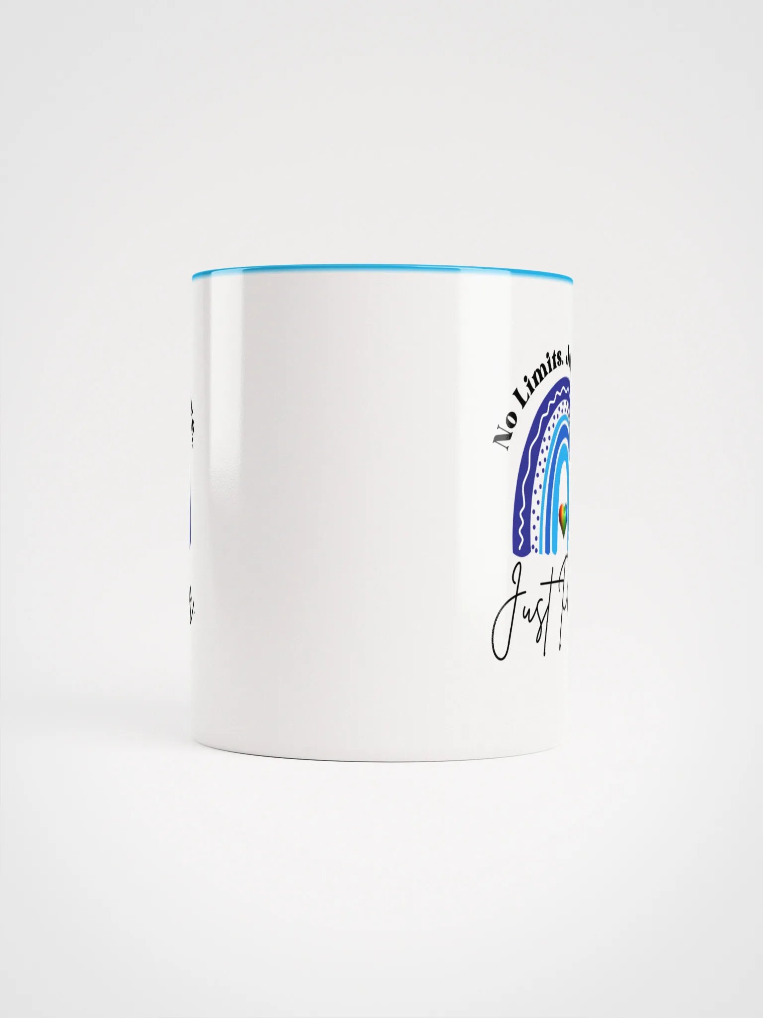 No Limits. Just Love. Just Power. Rainbow Ceramic Mug. product image (9)