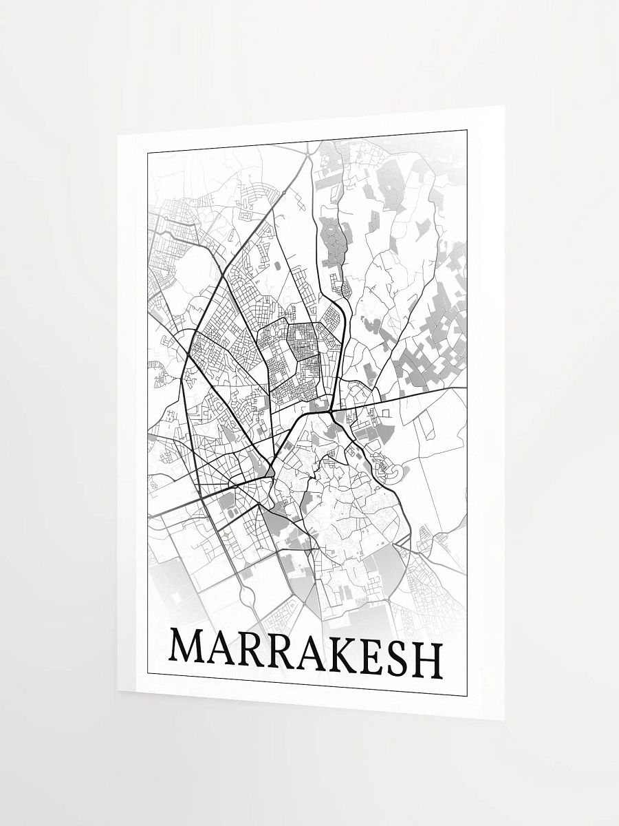 Marrakesh, Morocco, city map print product image (7)