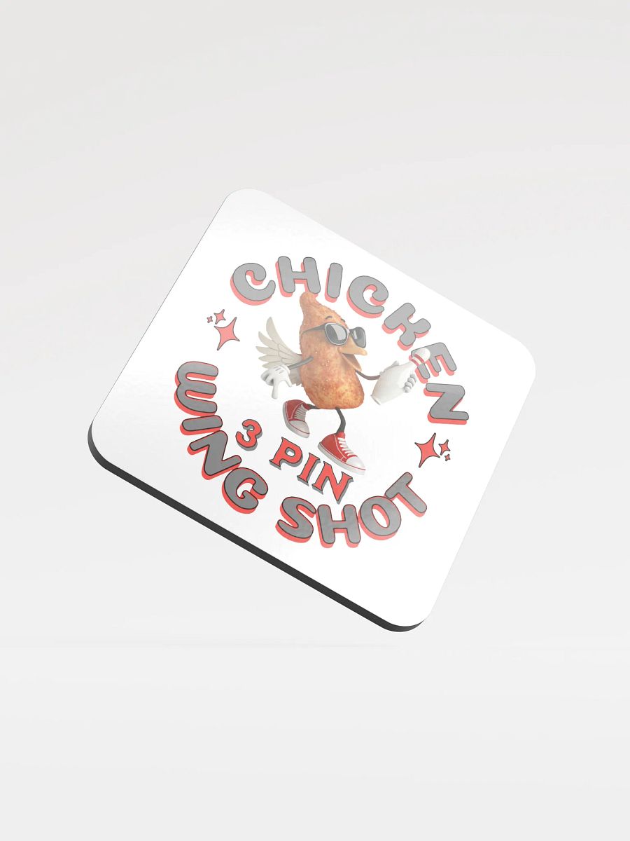 Chicken Wing Shot 3 Pin Bowling Coaster product image (2)