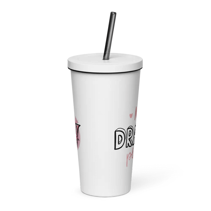 Vaso de acero inoxidable con pajita product image (1)